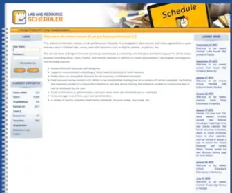 Labandresourcescheduler.com(Lab And Resource Scheduler 2.0) Screenshot