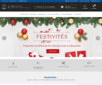 Labaronnie.fr(La Baronnie : Vente De Grands Vins De Château Et De Champagne En Ligne) Screenshot