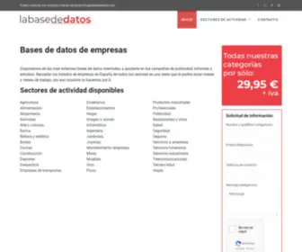 Labasededatos.com(Bases de datos de empresas) Screenshot