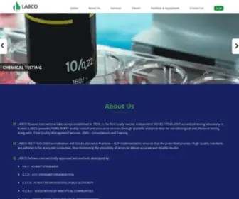 LABCO-KW.com(LABCO (Kuwait International Laboratory)) Screenshot