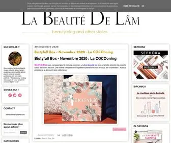 Labeautedelam.com(La Beauté de Lâm) Screenshot