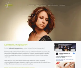Labeautemapassion.com(Coiffure, esthétique, massothérapie, ongle et cils) Screenshot