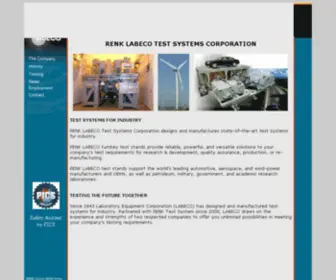 Labeco.com(RENK Systems Corporation) Screenshot