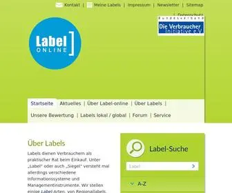 Label-Online.de(Gütesiegel) Screenshot
