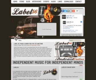 Label56.com(Independent Music for independent Minds) Screenshot
