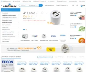 Labelbasic.com(Color Label Printing Equipment & Blank Label Roll Manufacturer) Screenshot