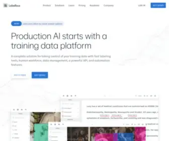 Labelbox.com(The leading ai data engine platform) Screenshot