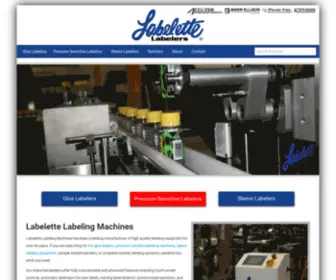 Labelette.com(Labelette Labelers) Screenshot