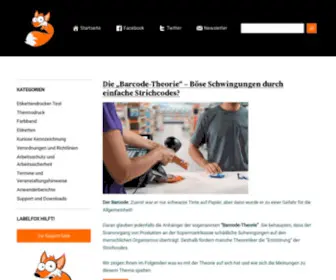 Labelfox.com(Gefuchst wie) Screenshot