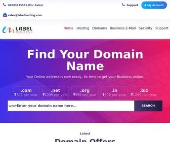 Labelhosting.com(Web Hosting Companies In Hyderabad) Screenshot
