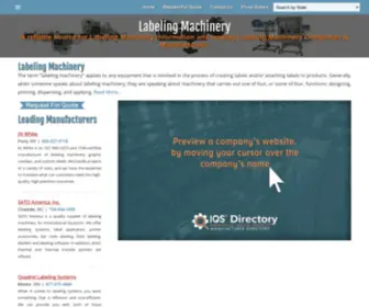 Labeling-Machinery.net(Labeling Machinery Manufacturers Suppliers) Screenshot