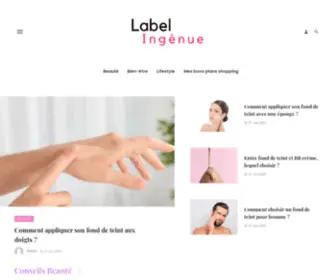 Labelingenue.fr(Label Ingénue) Screenshot