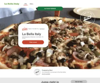 Labellaitalymenu.com(La Bella Italy) Screenshot