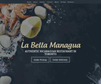 Labellamanagua.ca(Nicaraguan Delivery In Toronto) Screenshot