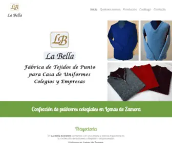 Labellasweaters.com(Confección) Screenshot