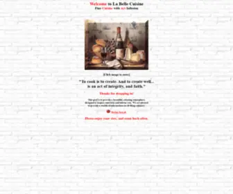 Labellecuisine.com(La Belle Cuisine) Screenshot