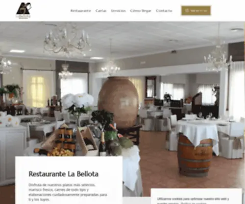 Labellotarestaurante.com(La Bellota Restaurante Home) Screenshot