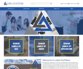 Labeloutfitters.com(Label Printing & Shipping) Screenshot