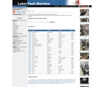 Labelpackmachine.com(Façonnage feuille) Screenshot