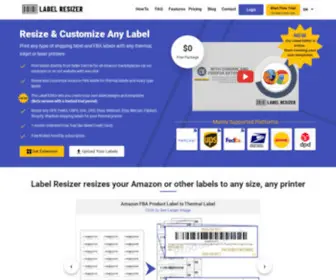 Labelresizer.com(Label Resizer) Screenshot