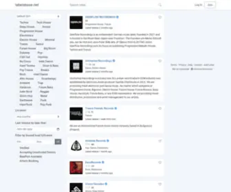 Labelsbase.net(Explore Record Labels on LabelsBase) Screenshot