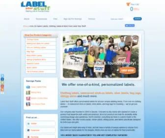 Labelyourstuff.com(Label Your Stuff) Screenshot