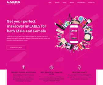 Labes.co.in(Get your makeup professional at your doorstep) Screenshot