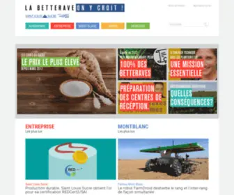 Labetteraveonycroit.fr(La betterave on y croit) Screenshot