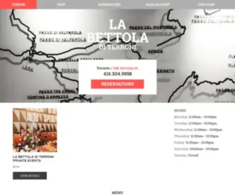 Labettola.ca(La Bettola di Terroni) Screenshot