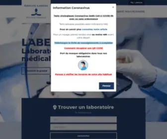 Labexa.fr(Groupe Labexa : biologie médicale) Screenshot