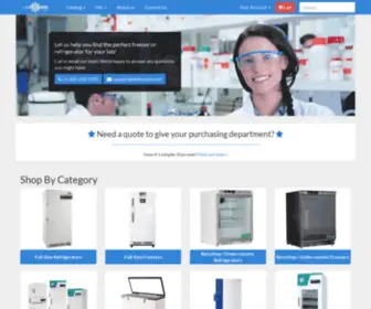 Labfreezers.net(The Largest Selection of Laboratory Freezers and Refrigerators) Screenshot