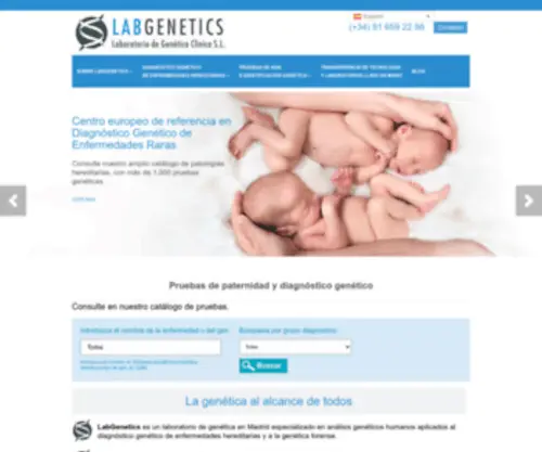 Labgenetics.es(LabGenetics LabGenetics) Screenshot