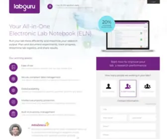 Labguru.com(Labguru is a web) Screenshot