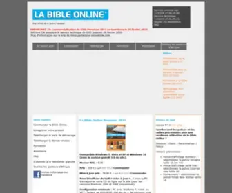 Labibleonline.com(Découvrez le site dédié &arave; au logiciel biblique) Screenshot