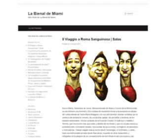 Labienaldemiami.com(La Bienal de Miami) Screenshot
