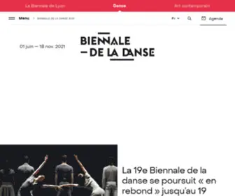 Labiennaledelyon.com(Biennale de la danse) Screenshot