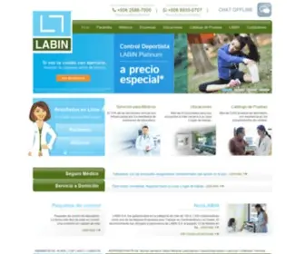 Labinlab.com(Laboratorios LABIN) Screenshot