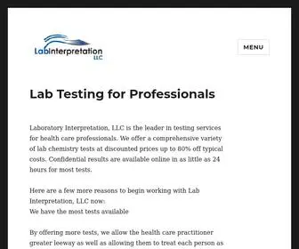 Labinterpretation.com(Lab Interpretation) Screenshot