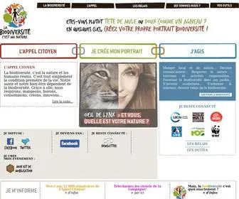 Labiodiversitecestmanature.org(La biodiversité c'est ma nature) Screenshot