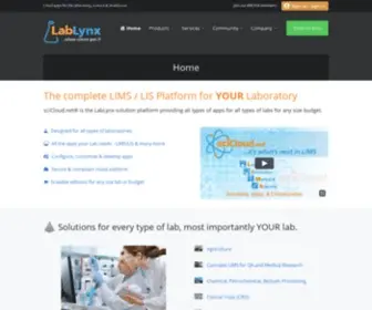 Lablynx.com(LabLynx LIMS (Laboratory Information Management System)) Screenshot