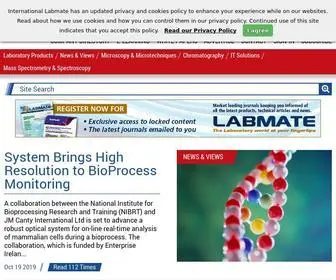 Labmate-Online.com(Science Laboratory Equipment News From Labmate Online) Screenshot