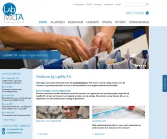 Labmicta.nl(De Stichting Streeklaboratorium voor Microbiologie in Twente en de Gelderse Achterhoek) Screenshot