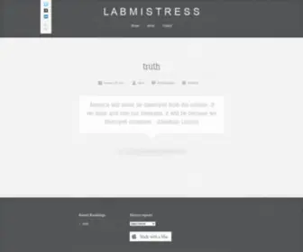 Labmistress.com(L A B M I S T R E S S) Screenshot