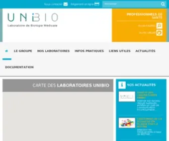 Labo-Unibio.fr(Laboratoires d'analyses médicales en Drôme) Screenshot