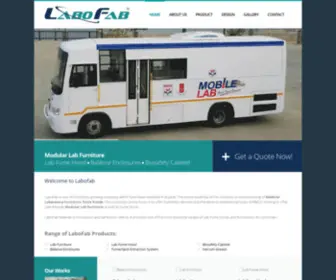Labofab.com(Modular Laboratory Furniture) Screenshot