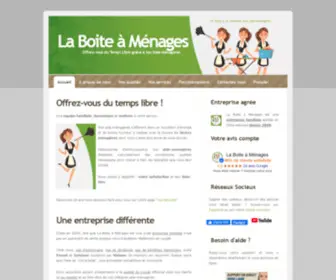 Laboiteamenages.be(Une aide ménagère dynamique et fiable grâce aux Titres) Screenshot