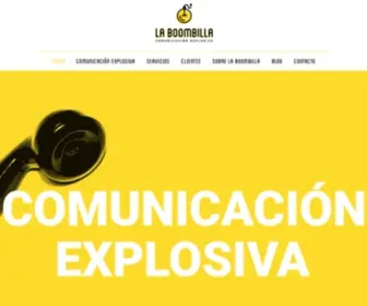 Laboombilla.com(Bienvenido a La Boombilla: comunicación explosiva) Screenshot