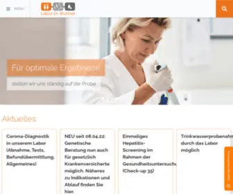 Labor-Brunner.de(Labormedizinisches Versorgungszentrum Konstanz GmbH Labor in Konstanz am Bodensee Startseite) Screenshot