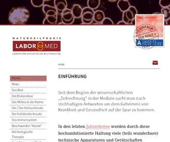 Labor-Med.ch( Labor für holistische Blutanalyse) Screenshot