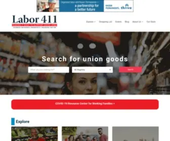 Labor411.org(Labor 411 believes in ethical consumerism) Screenshot